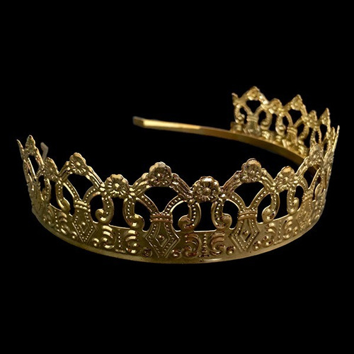 Imagen 4 de 4 de Corona Princesa Dorada Metal Las Condes