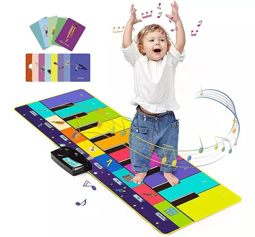 música infantil, jogo música chão piano pé criança, jogo toque