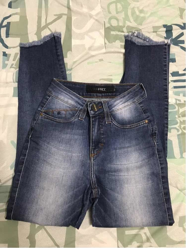 Calça Jeans Cintura Alta Marca Rafree Veste Super Bem Tam 34