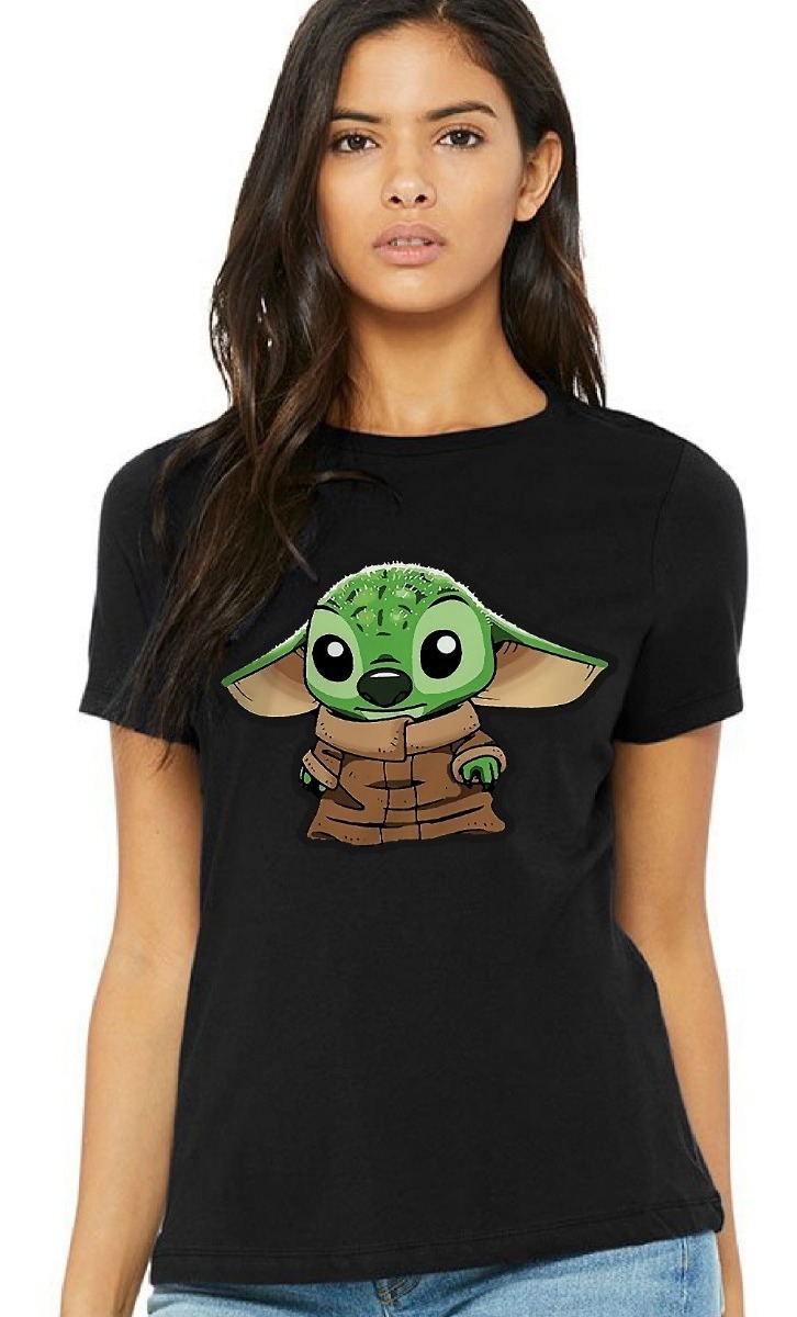 Camiseta The Mandalorian Serie Star Wars Baby Yoda Stitch ...