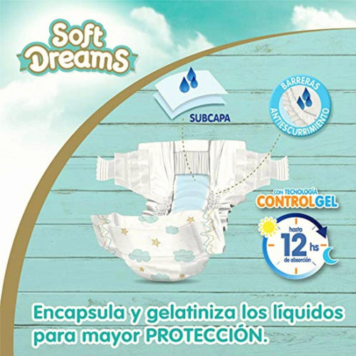 Soft Dreams Pañales Para Bebé Etapa 2 Talla Ch 40 Piezas