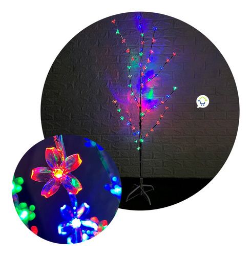 Árbol Navidad Rama Led Minimalista Chamizo Multicolor Yg127m