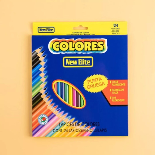 24 Lapices De Color Punta Gruesa/ Dco