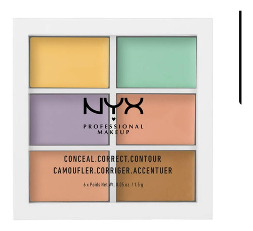 Excelente Paleta De Correctores Cremosos Nyx 6 Tonos