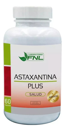 Astaxantina Plus Fnl 60 Cap 500 Mg Antioxidante Y Mas
