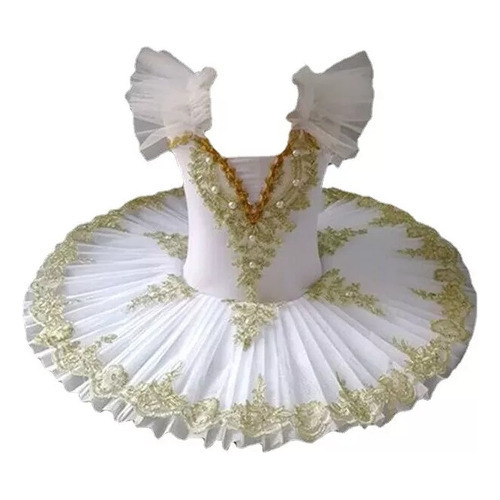 Vestido De Ballet Swan Girl Con Falda Tutú Esponjosa