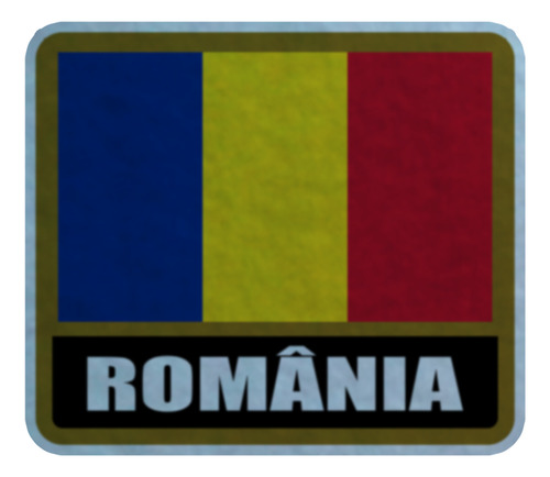 Parche Felpa Para Coser 10cm Set X4 Bandera Rumania Rumania-02 Rumania-02
