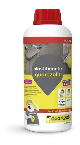 Aditivo Plastificante Quartzolit Para Argamassa 1litro