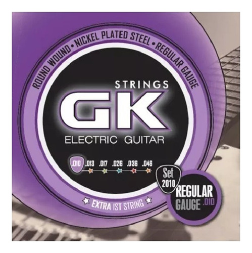 Encordado Guitarra Electrica Gk 2010 Regular *3 Unidades