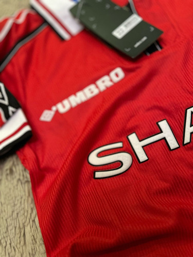 Camisa E Short Manchester United Retro 98/99 - Vermelho