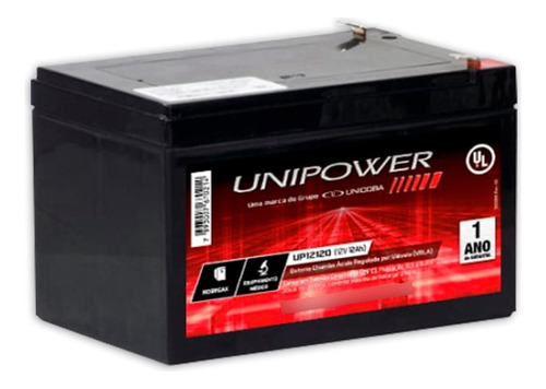 Bateria Selada Estacionária Unipower 12v 12ah Up12120
