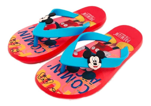 Sandalia Tres Puntadas Mickey Mouse Disney Chancla Zapato