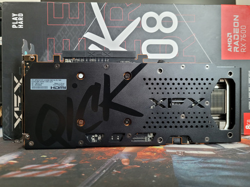 Placa De Vídeo Rx 7600 Xfx Quick 308 Novissima