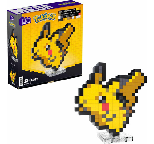 Mega Pokémon Bloques De Construcción Pixel Art Pikachu