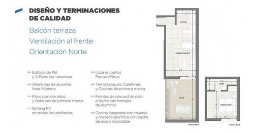 Imagen 6 de 6 de Monoambiente Cerca Facultades