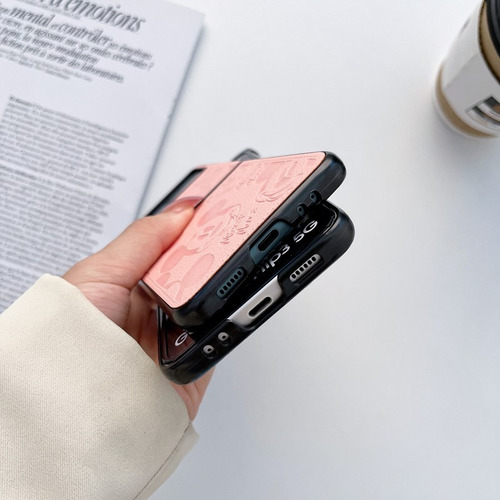 Funda Capa Mickey Leather Para Galaxy Z Flip 5 4 3 6 Z Flod 2 3 4 5 6 Find N2 N3 X Flip Xiaomi Mixflip Mix Flip