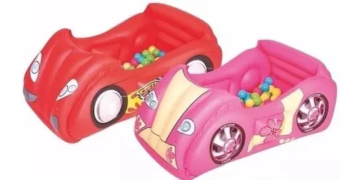 Auto inflable sales con pelotas