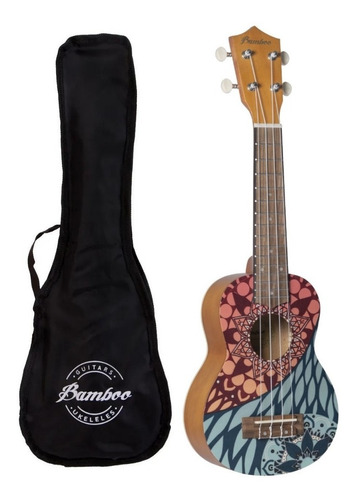 Ukelele Soprano Bamboo Bu-21 Flash De Linden Con Funda