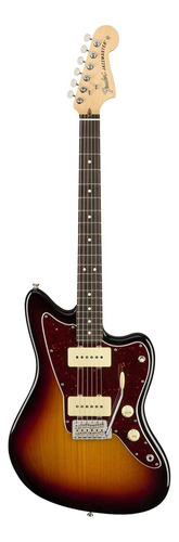 Guitarra elétrica Fender American Performer Jazzmaster de  amieiro 3-color sunburst uretano satin com diapasão de pau-rosa