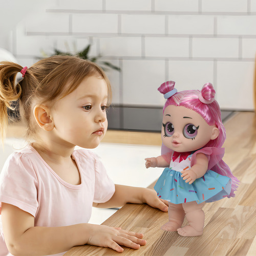 Boneca Rainbow Surprise Rosa Linda Com Acessórios Cotiplás