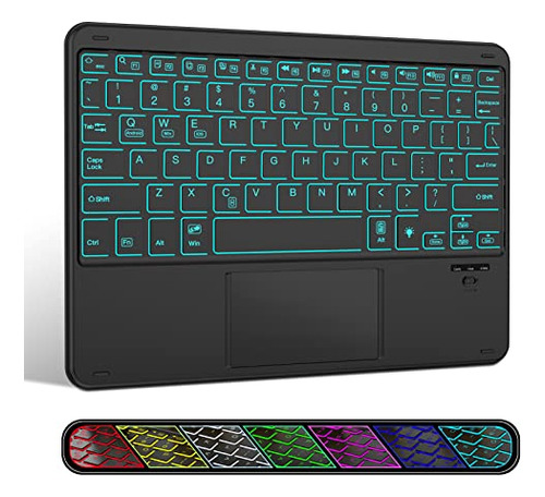 Teclado Bluetooth Iluminado Compatible iPad Android Windows