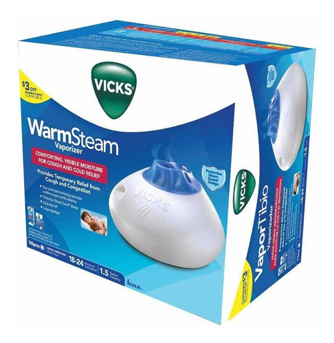 Imagen 1 de 10 de Vaporizador Vicks Warmsteam Tos Y Congestión Luz Nocturna