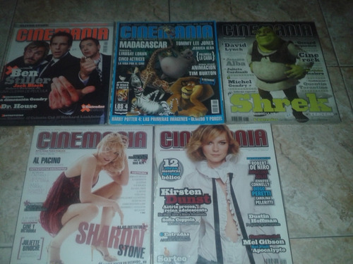 Lote Por 5 Revista Cinemania Años Varios