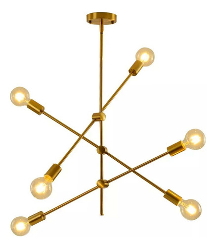 Lustre Pendente Sputnik Ipanema Moderno Articulável Sala