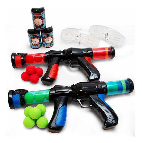 Boley Mega Ball Blasters And Goggles - Juego De 67 Bolas De