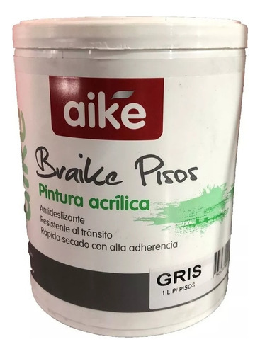 Pintura Pisos Alto Transito Gris Aike 20 Litros Premium