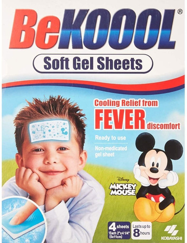 Beekool Parche De Gel Frío Bajar Temperatura Mickey 