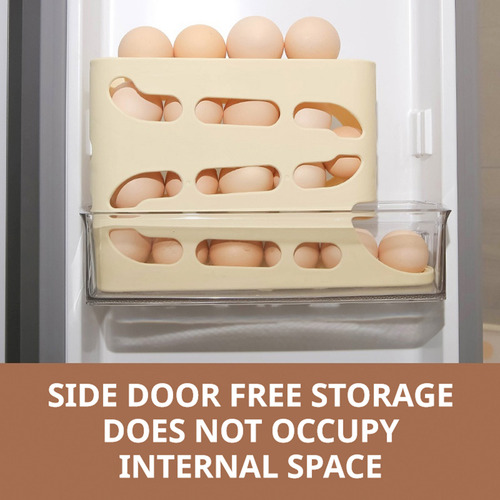 Organizador Automático De Huevos Para Nevera, 4 Niveles, Con