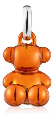 Colgante Oso Pequeño De Acero En Color Naranja Bold Bear Color Naranjo