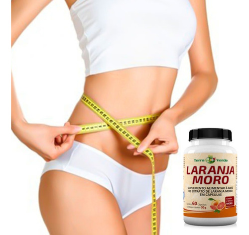 Laranja Moro (60 Caps) Terra Verde Sanibras - Sabor Laranja Sem Sabor