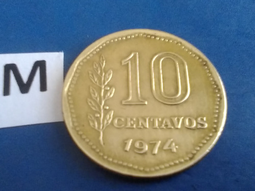 10 Centavos Moneda Del Año 1974 De La República Argentina 