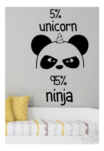 Vinilos Decorativos Infantiles Oso Panda Unicornio Grande 2