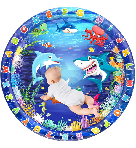 Tapete De Agua De 40  Tummy Time, Tapete De Agua Inflable Pa