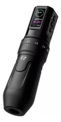 EZ P3 pro stroke ajustable máquina de tatuaje negro mate 2 baterias