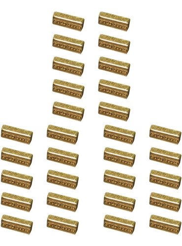 Jojofuny 30 Pcs Dollhouse Mini Mini Gold Bar Model Mini Fake