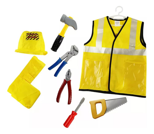Traje De Constructor Para Niños, Traje De Trabajador