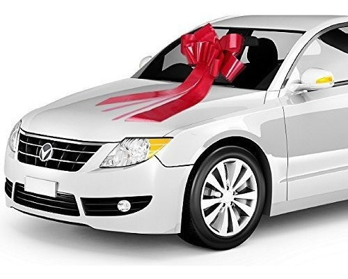 Zoe Deco Big Car Bow Rojo 1 Paquete Arcos De Regalo