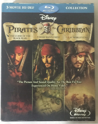 Película Blu-ray Piratas Del Caribe Pack 3 Original #65
