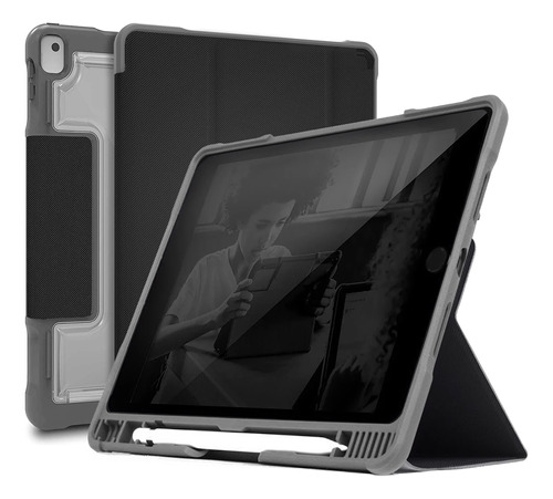 Case Stm Dux Plus Para iPad 10.2 9gen A2602 A2604 Pen Holder