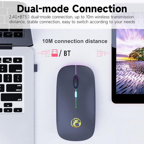K Ratón Ergonómico Inalámbrico E-1300 De Modo Dual,