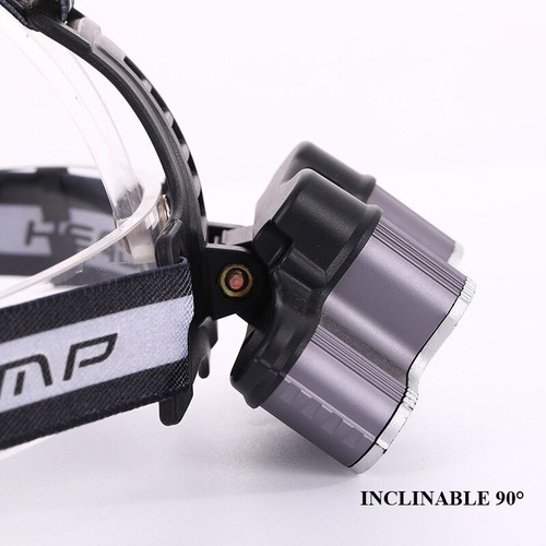 Imagen 3 de 10 de Linterna Led Vincha Minero Cabeza Recargable Militar 7 Led