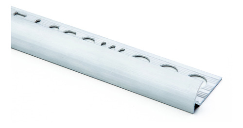 Guardacanto Curvo Aluminio 9x2500 Mm Anodiz. Mate Moldumet Plateado Mate