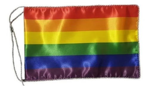 Bandera De Escritorio Doble Tela  Lgbt Orgullo Gay