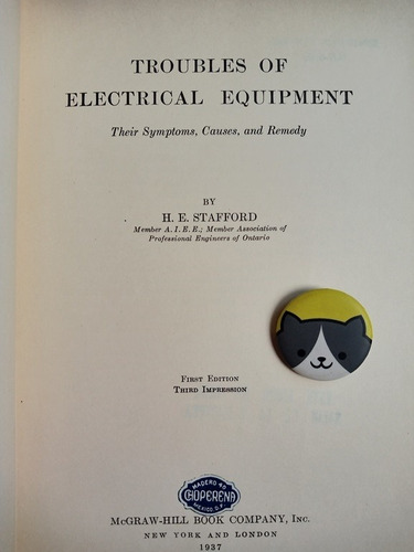 Libro Troubles Of Electrical Equipment Stafford 116v1