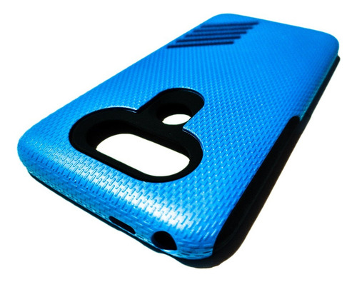 Funda Protector Case Para Celular Lg G5 Azul Geométrico