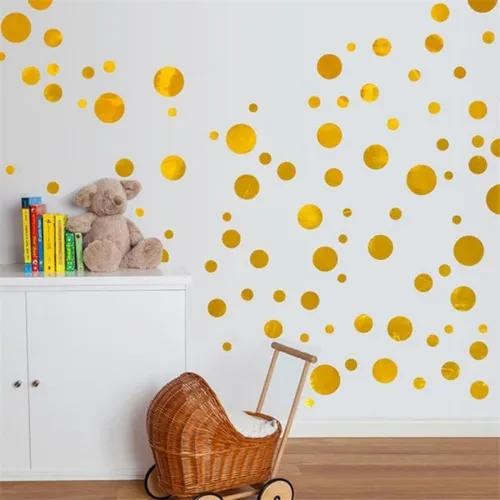Vinilos Decorativos Lunares Pared 50 Unidades Pack 4 Medidas